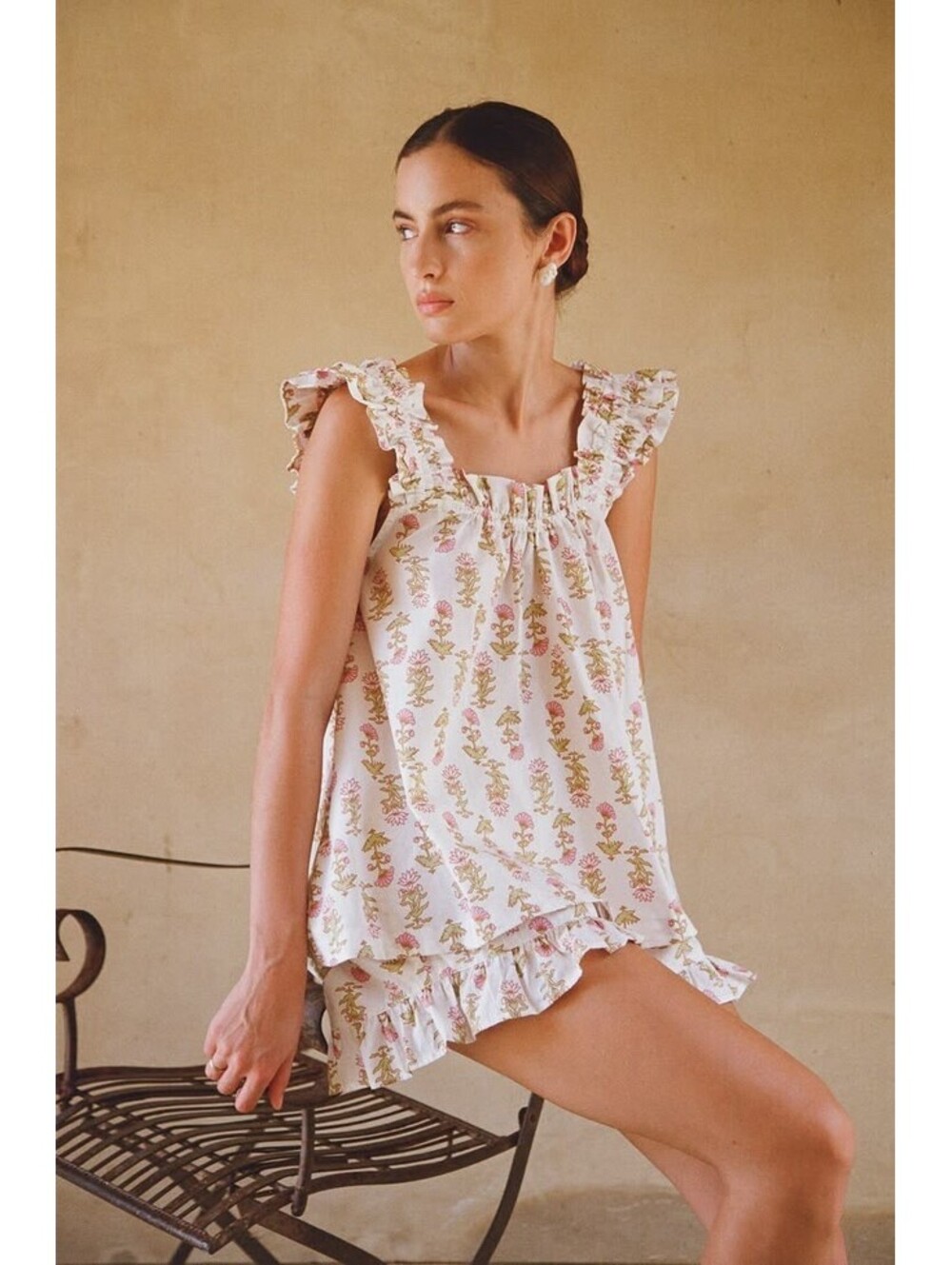 Piyama Nicolette Ruffle Lotus Flower Dress